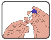 How to obtain blood from finger-prick